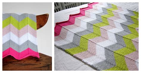 Chevron Baby Blanket Free Knitting Pattern