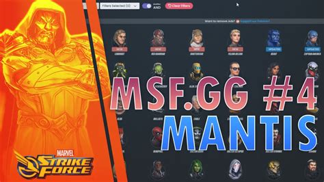 Guide Msfgg 4 Mantis Marvel Strike Force Fr Youtube