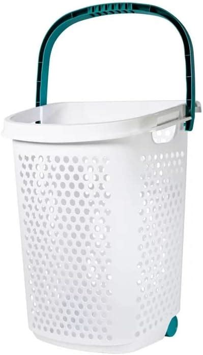 Amazon Nivjs Liter Wheeled Design Clothes Laundry Basket