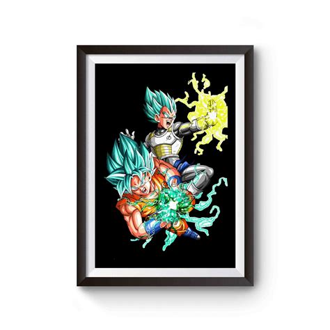 Vegeta Goku Dragon Ball Z Super Saiyan Sport Symbol Poster