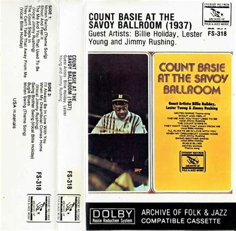 Count Basie At The Savoy Ballroom 1937 Dolby Cassette Discogs