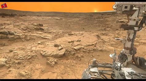 Sunset on the Mars, Martian Sunset, Curiosity Rover, LIVE CAMERA ...