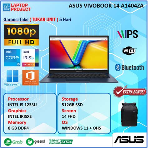 Jual Asus Vivobook A Za I Gb Gb W Ohs Fhd Vips