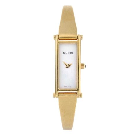 Gucci A Ladys 1500l Bracelet Watch Gold Plated