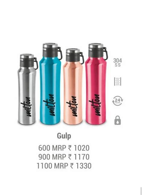 Stainless Steel Gulp Milton Thermosteel Water Bottle 750 ML At Rs 714