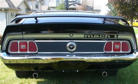 Black 1973 Mach 1 Ford Mustang Fastback Photo Detail