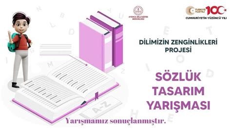 Dilimizin Zenginlikleri Projesi Sözlük Tasarım Yarışması sonuçları