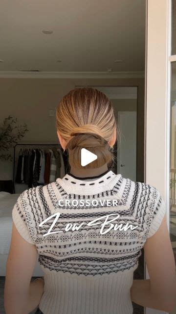 Nichole Ciotti On Instagram The Crossover Bun Gather Your Hair