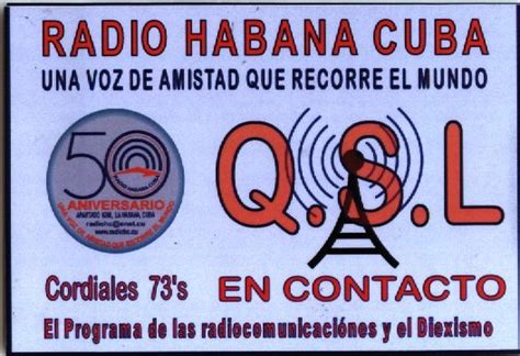 Qsl 50 Aniversario De Radio Habana Cuba Diario De Un Radioescucha En