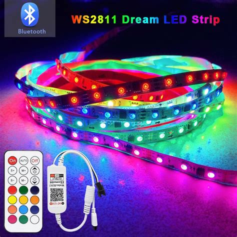 GBKOF Bluetooth WS2811 Rgbic Dream RGB Led Tira DC 12V Luz