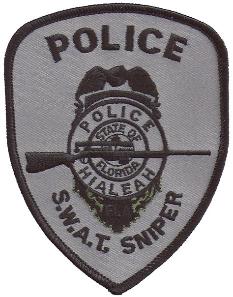 Hialeah Police S.W.A.T. Sniper Florida Patch