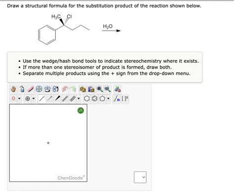 Solved Draw A Structural Formula For The Substitution Chegg