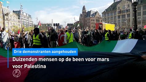 Duizenden Mensen Op De Been Voor Mars Voor Palestina Hart Van