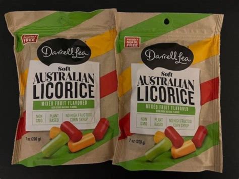 2x Darrell Lea Soft Australian Licorice Strawberry Green Apple And Mango Flavors Ebay