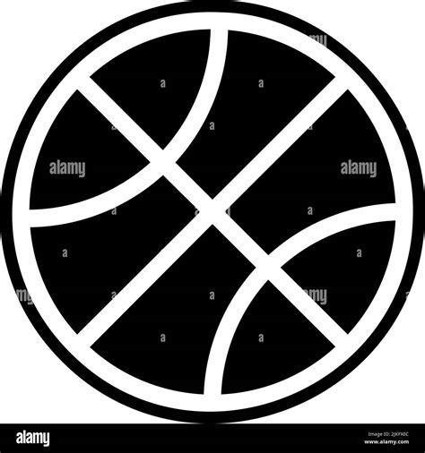 Basketball Icon Black Vector Illustration Stock Vector Image Art Alamy