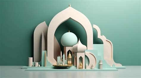 Islamic Architecture 3d Art Of Modern Structure Backgrounds | JPG Free ...