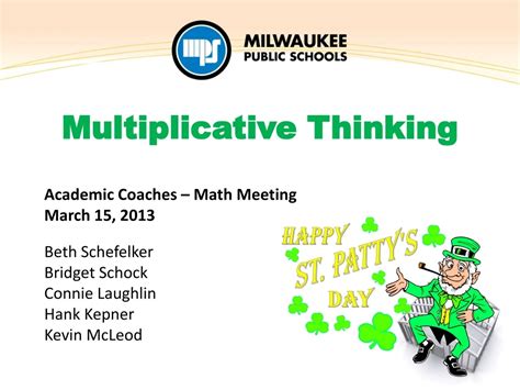 Ppt Multiplicative Thinking Powerpoint Presentation Free Download