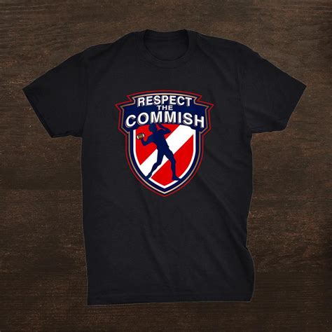 Respect The Commish Fantasy Football Player Shirt Fantasywears