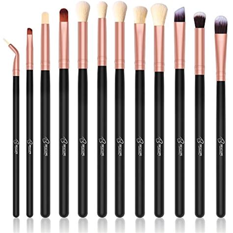 BESTOPE Eye Makeup Brushes Set, 12 Pieces Professional Cosmetics Brush ...