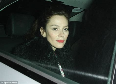 Anna Friel Steps Out In Fuchsia Jeans As She Enjoys Post Theatre Date Night With Rhys Ifans