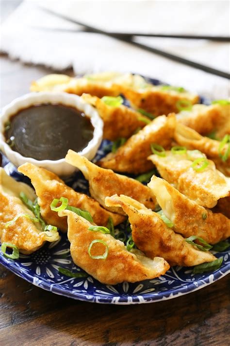 Easy Asian Dumplings With Soy Ginger Dipping Sauce The Comfort Of Cooking