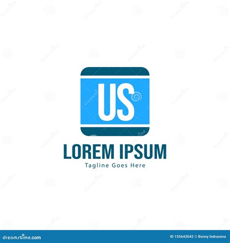 Us Letter Logo Design Creative Modern Us Letters Icon Illustration