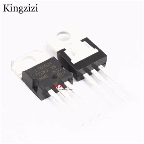 10pcs Lot New L7805CV Voltage Regulator TO 220 L7805 7805 5V POSITIVE