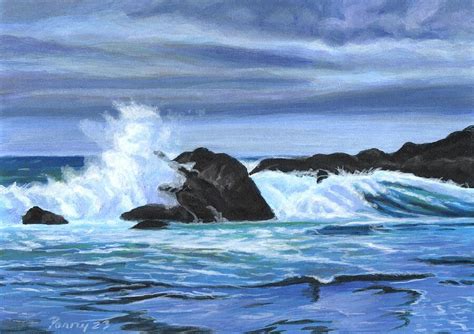 Stormy Seas Painting By Parry Johnson Fine Art America