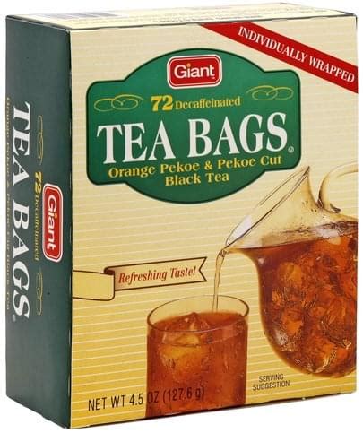 Giant Decaffeinated Orange Pekoe Pekoe Cut Black Tea Ea