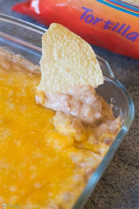 Easy Cheesy Refried Bean Dip Recipe