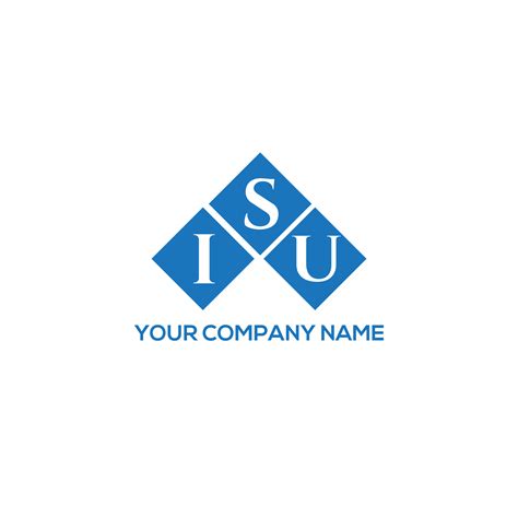 ISU letter logo design on white background. ISU creative initials ...