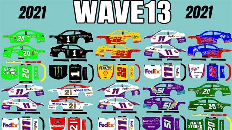 Nascar Templates 2021 Wave 13 YouTube