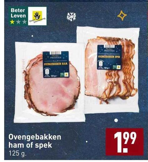 Ovengebakken Ham Of Spek Aanbieding Bij ALDI