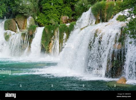 Waterfalls at Krka National Park Stock Photo - Alamy