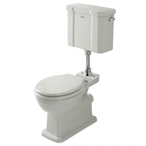 Bayswater Victrion Low Level Toilet With Lever Cistern And Flush Pipe