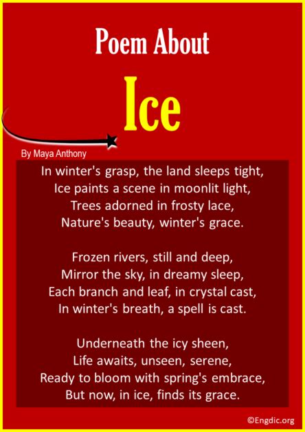 Best Short Poems About Ice Engdic