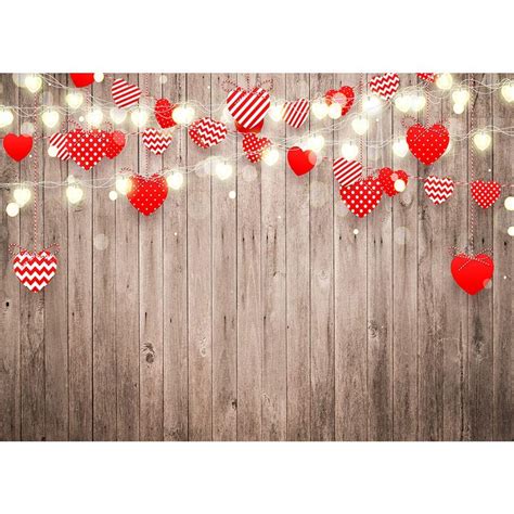 Buy Maijoeyy X Ft Valentine S Day Backdrop For Photography Rustic Wood