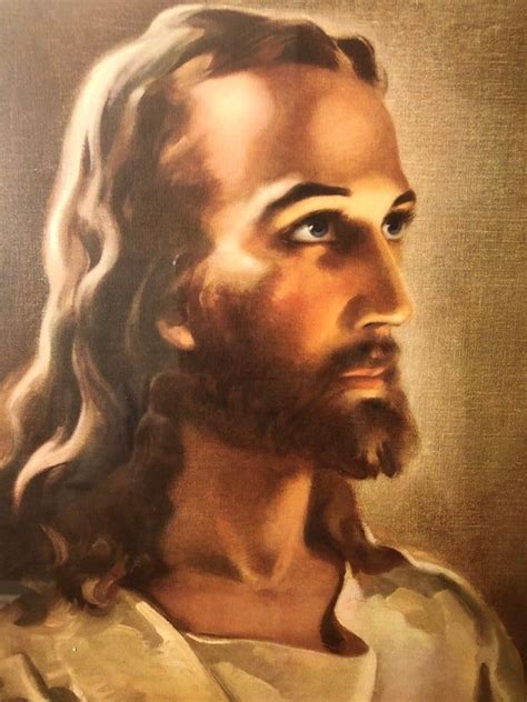 Vintage Jesus Picture 1941 Litho Kriebel And Bates Jesus Pictures