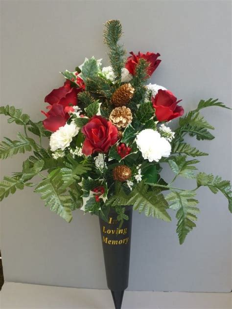 25 Best Artificial Grave Flower Pots Images On Pinterest