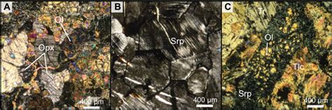 Photomicrographs Of Meta Ultramafic Rocks Sample Locations Are Shown