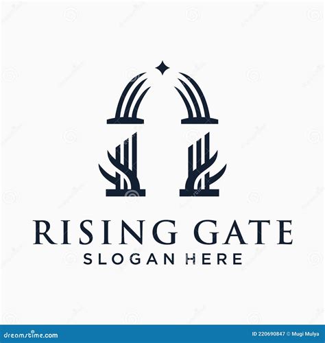 Gate Logo Design Stock Vector Illustration Of Arch 220690847