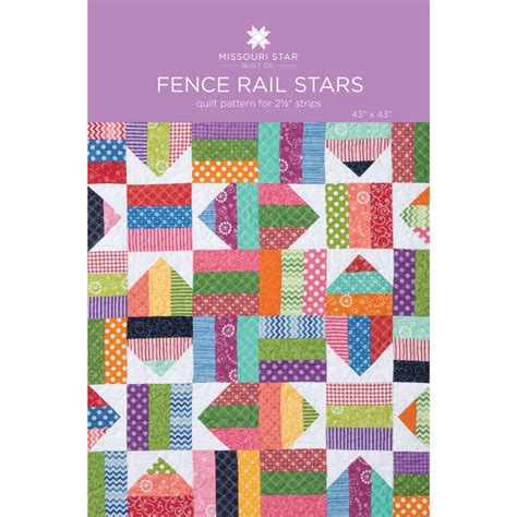 Fence Rail Star Quilt Pattern By Missouri Star