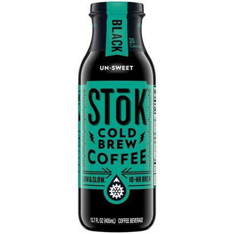 Stok Cold Brew Coffee Black Unsweetened 137 Oz