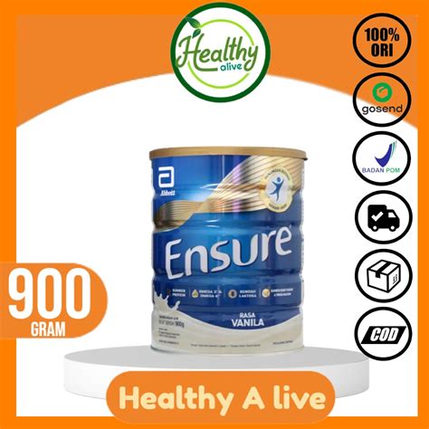 Jual Ensure Vanila Coklat Gram Susu Dewasa Rendah Laktosa Gr