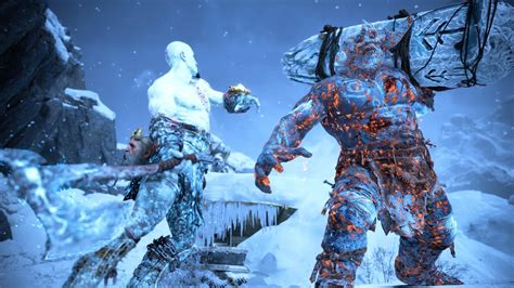 God of War Ragnarök Putting Down a FROST TROLL No Damage GMGOW