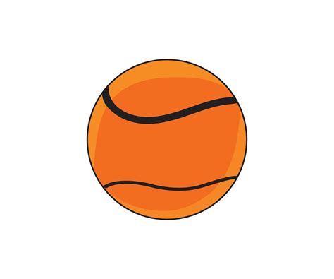 Orange Ball Line Art Drawing Vector Art Icons And Graphics Coloring
