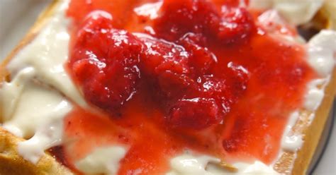 Savory Sweet And Satisfying Strawberry Cheesecake Waffles