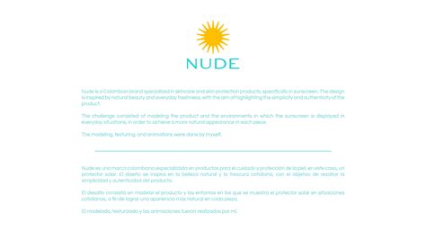 Nude Sunscreen D Modeling Visuals Behance