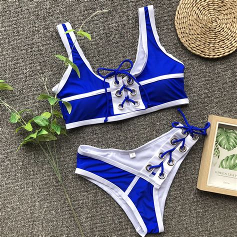 Bikini Sexy Con Remaches Para Mujer De Colores Traje De Ba O Conjunto De Bikini