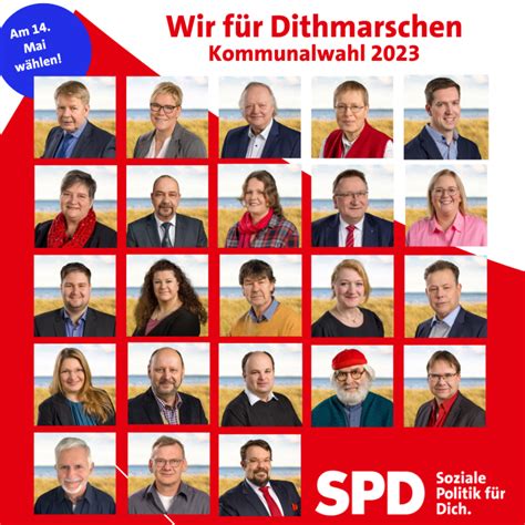 Unserer Team für den neuen Dithmarscher Kreistag SPD Heide